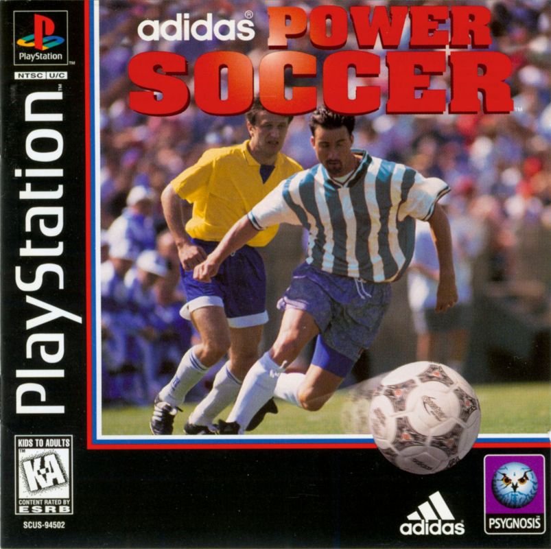 Adidas Power Soccer box art for Playstation